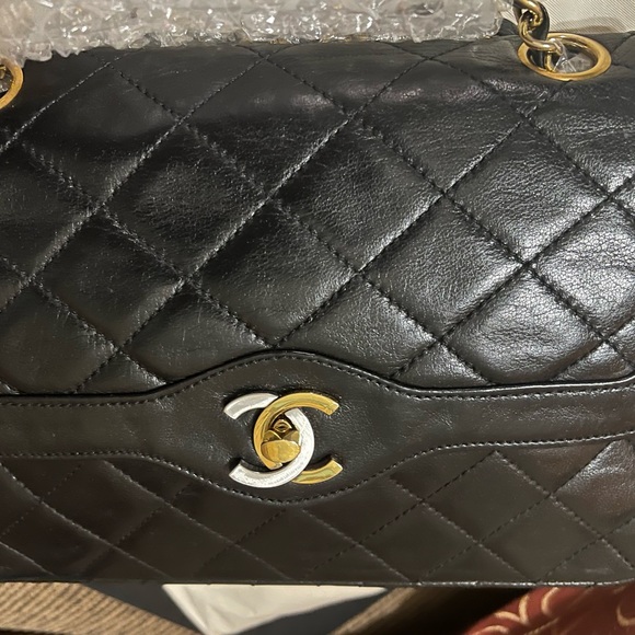 Vintage Black Chanel mini Double Flap - Picture 4 of 14